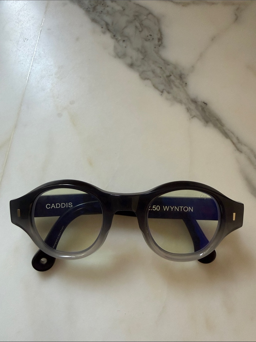 Caddis Wynton Eyeglasses Frame Women Black Fade Plastic Full Rim Round 4725145 - Picture 2 of 4